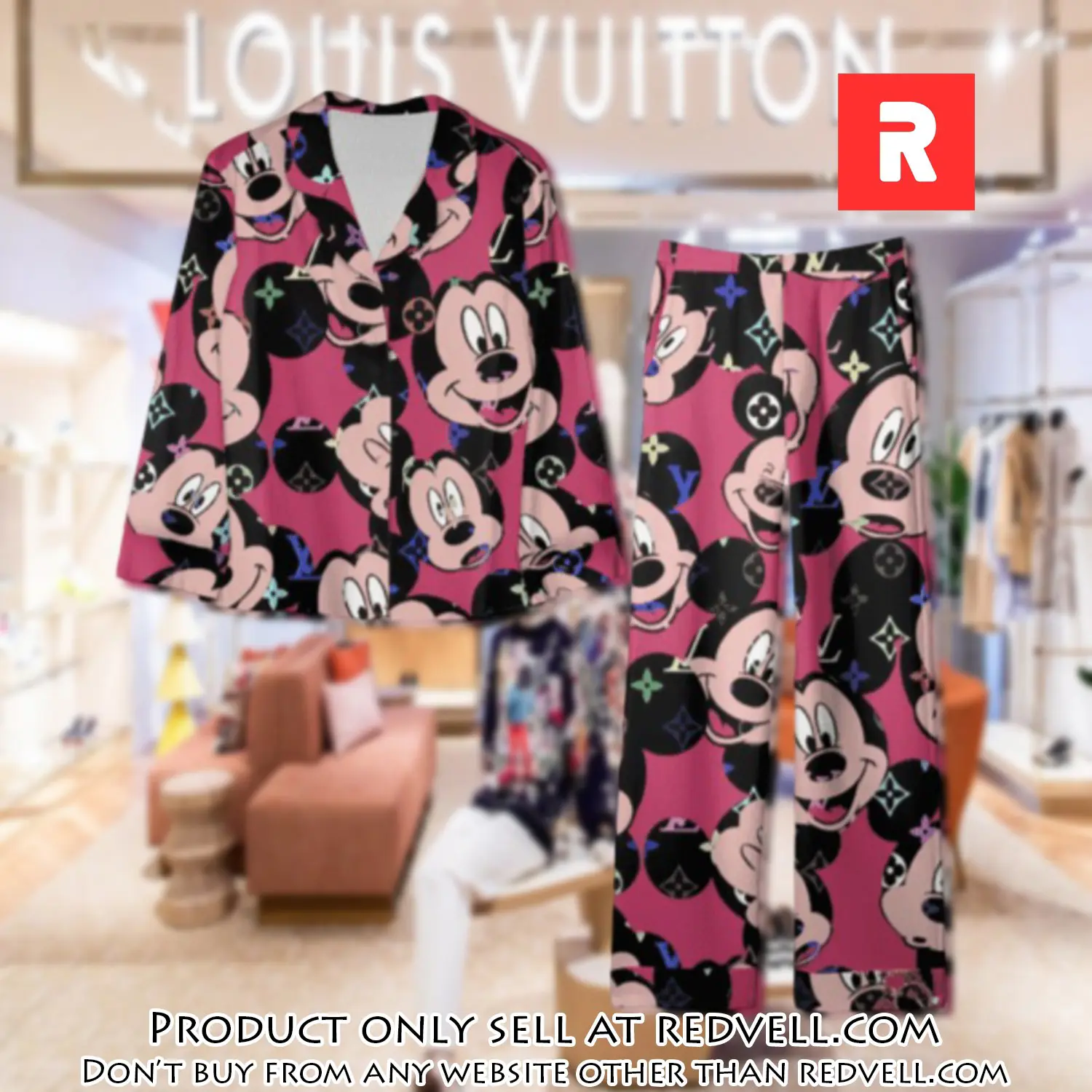Trending luxury lv satin pajama set pjs1069 rv5532440